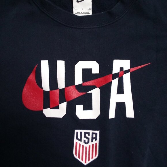Nike Team USA Soccer Club Fleece Crewneck Sweatshirt - Picture 1 of 7